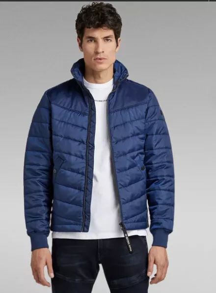 VESTE G-STAR HOMME LIGHT PADDED JACKET (myrow - imperial blue)  TAILLE  XS