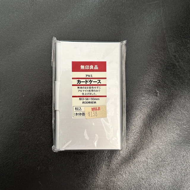 NEW MUJI ALUMINUM Business Card Holder Case Made In Japan 9.99 PicClick