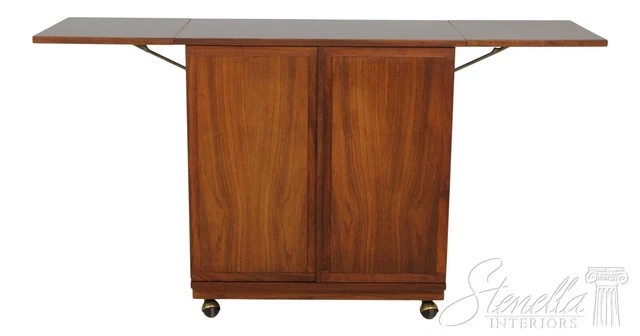 LF58001EC: Danish Mid Century Modern Teak Tea Cart Server
