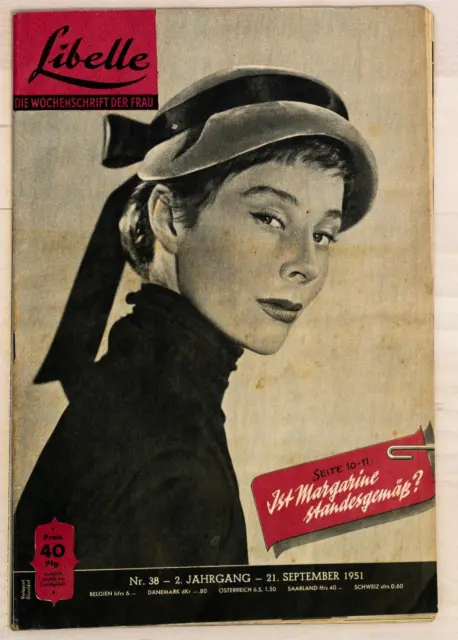 Libelle Wochenschrift der Frau 21 September 1951 Nr. 38 2 Jahrgang