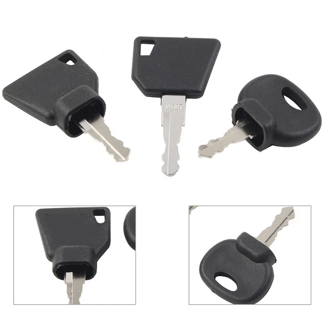 3 Heavy Equipment Key Set Construction Key For JCB For New Holland 14603, 14607