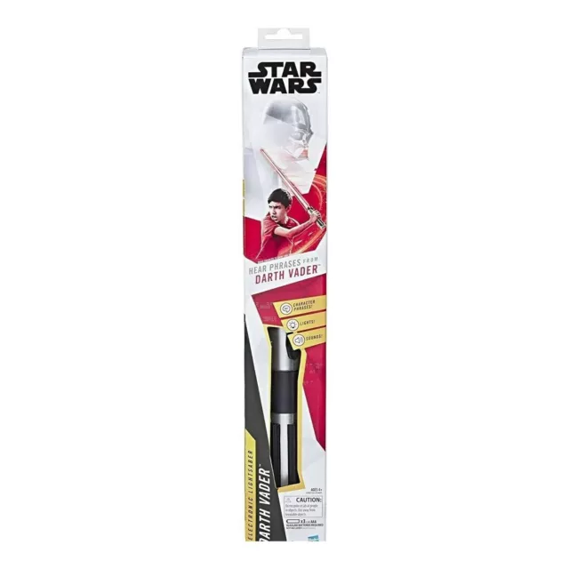 Hasbro Star Wars Sabre laser interactif avec lumières, sons et phrases Dark... 3