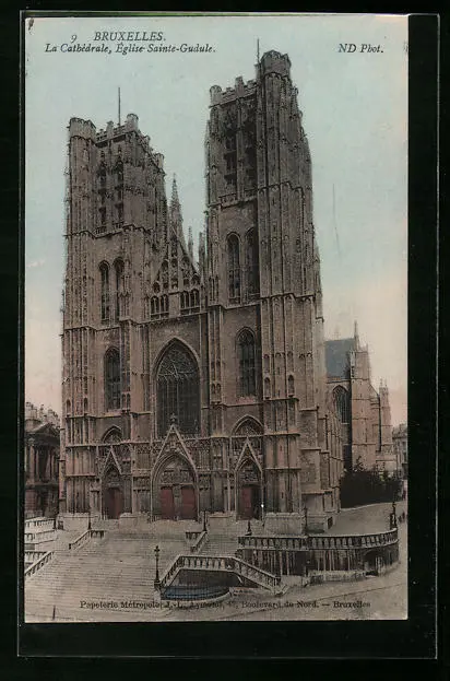 CPA Brüssel / Bruxelles, La Cathedrale, Eglise Sainte Gudule