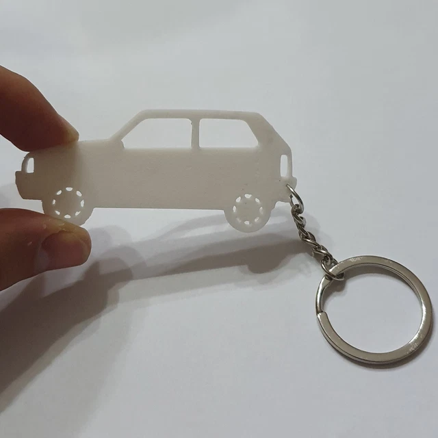 Portachiavi Auto Panda Prima Serie - Stile Vintage, Finta Pelle, 5x5 Cm - Foto 8