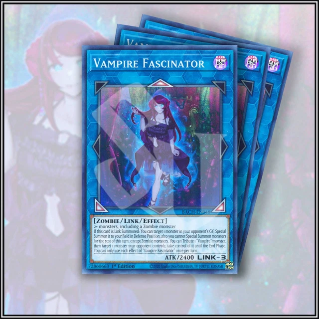 YuGiOh VAMPIRE FASCINATOR x3 | SCARY DECK ▪️ ULTRA RARE ▪️ 1ST EDITION 💎