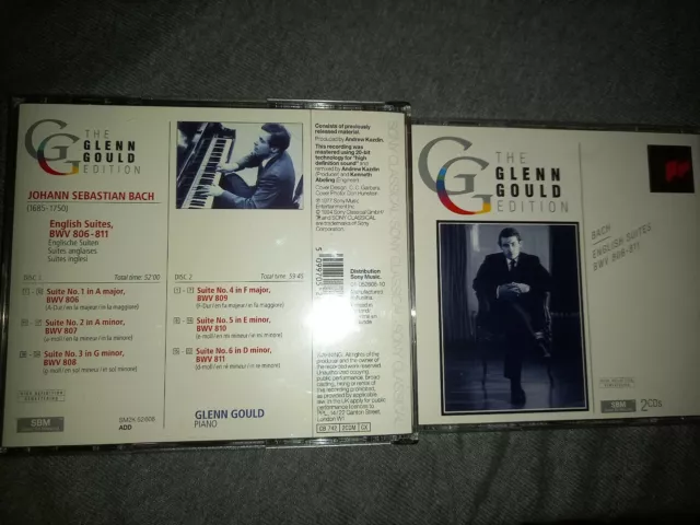 Glenn Gould - Plays Bach English Suites. Box 2 CD sony