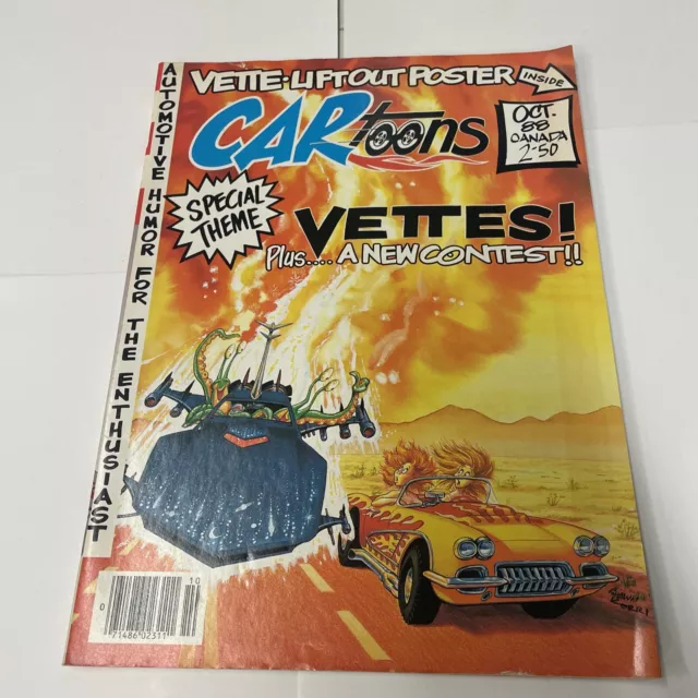 Hot Rod CARtoons 1988 Oct Petersen Car-toons Car Toons Drag Racing Comics