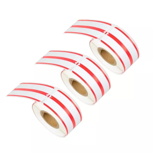 3Roll 260 Red Strips File Folder Labels 30276 For DYMO 450 330 9/16" x 3 7/16"