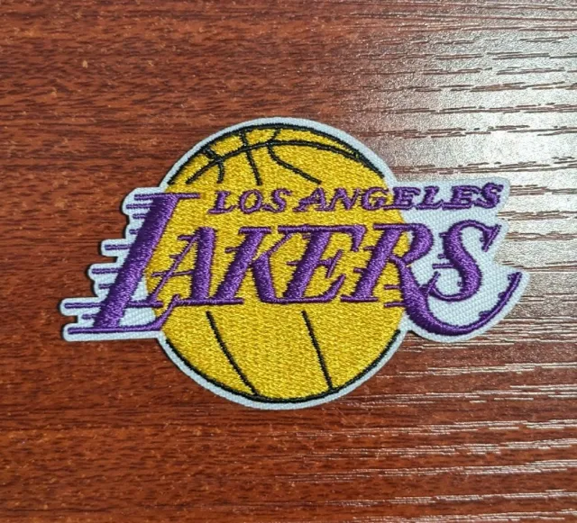 Los Angeles Lakers Patch NBA Basketball Sports League Embroidered Iron On 3x2"