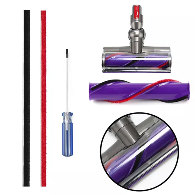 2 Pièce. Plüschstreifen Pour Dyson V11 - V15 Staubsauger-Rolling Brosse Bandes