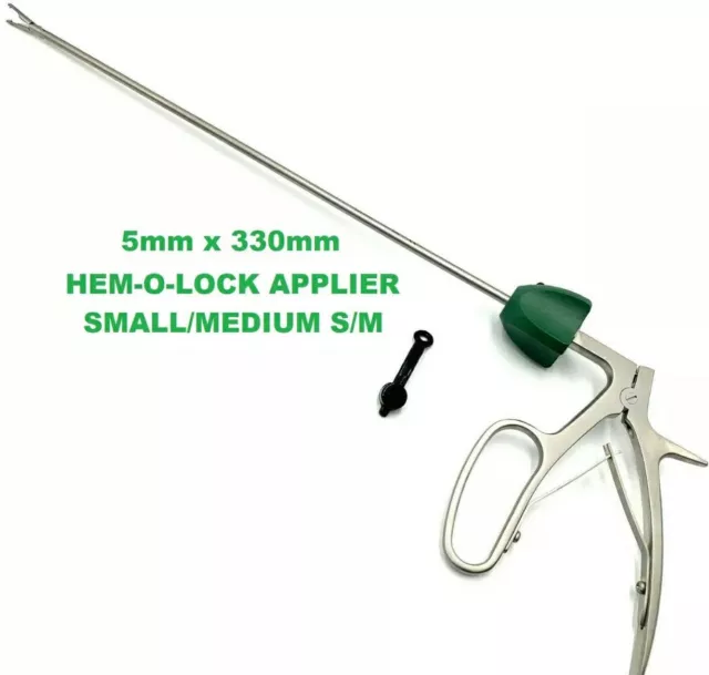 5mm Laparoscopic Green HEMOLOK  Clip Applier Weck Hem-O-Lok S M Clips