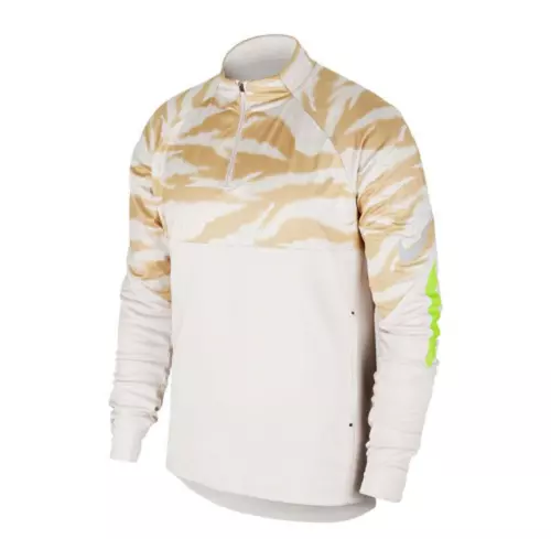 NIKE Mens Cream Camo Therma Sheild Strike Drill Midlayer  Top Small BNWT