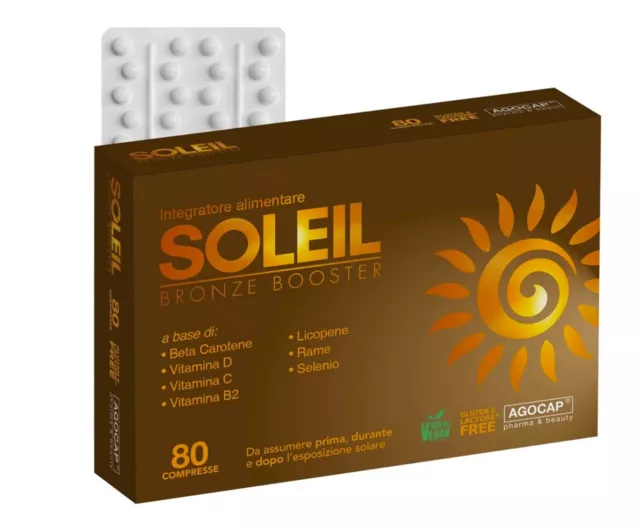 Fast Tan tanning tablets 80 Sunless Tablets -Soleil Bronze Booster.