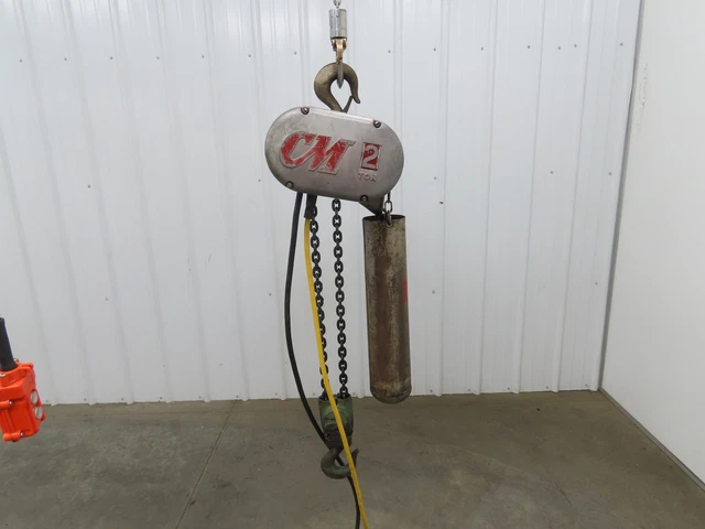 CM Lodestar R Electric Chain Hoist 2 Ton 8 FPM 10' Travel 230/460 Volt 3PH