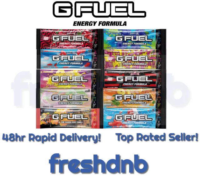 G FUEL 10 Sachets Starter Pack - Most Popular GFUEL Flavours!