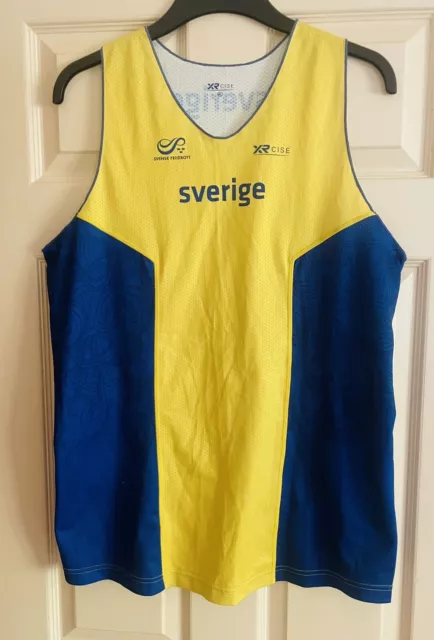 XRcise Sweden Pro Elite 2013 Corsa Track & Field Uomo Gilet Top XL