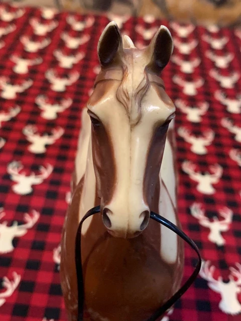 Vintage Hartland Horse- Chubby Caramel Pinto 1950's for Early Chief Thunderbird.