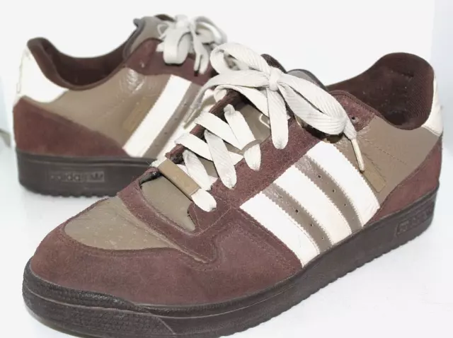 VTG ADIDAS Comptown St Skate Shoes Brown Leather Stripes Size 12 $34.99 - PicClick