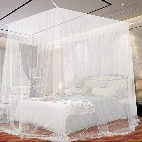opamoo Moustiquaire de Lit Grand Carrée Moustiquaire pour Lit Extra Large Mou...