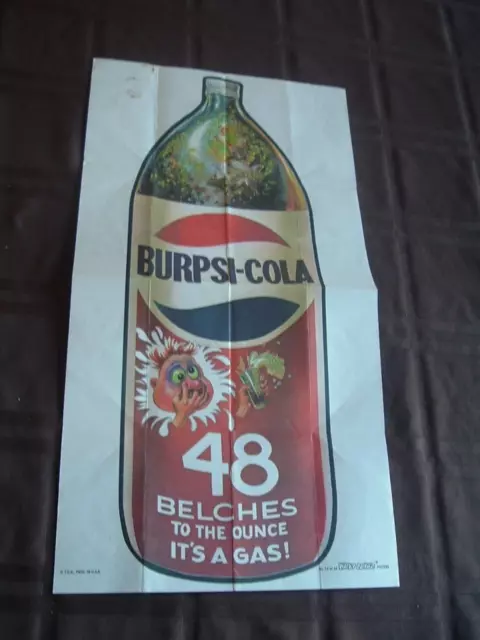 1973 1974 Topps Gum Co Wacky Packages Poster #14 Burpsi-Cola