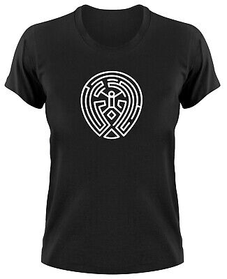 Westworld T-Shirt The Maze Labirinto Logo Segno Sign Donna Maglietta Tifosi