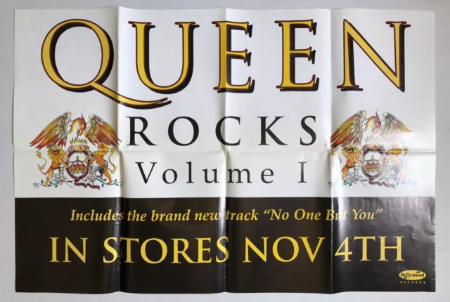 QUEEN Rocks Volume I 1997 US PROMO Only POSTER Freddie MERCURY Brian MAY