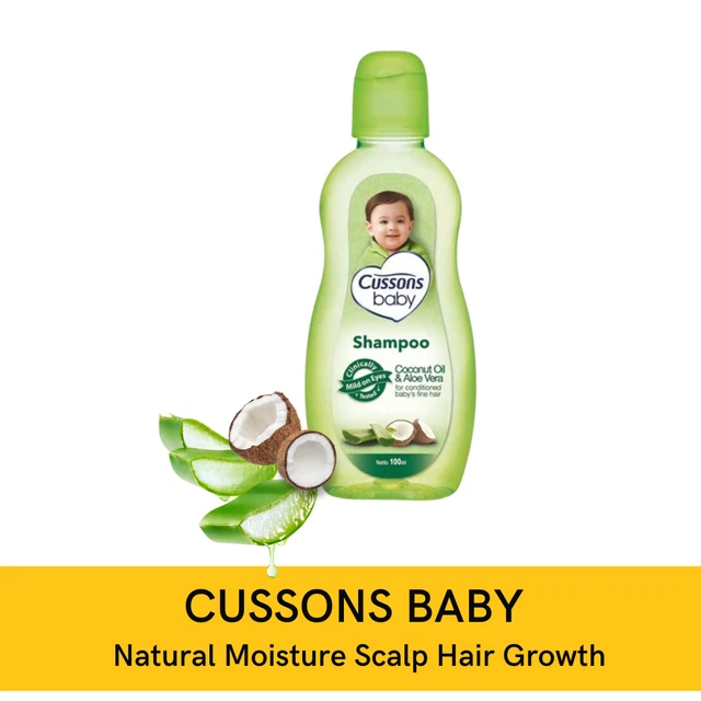 2pcs Cussons Baby Shampoo Coconut Oil Aloe Natural Moisture Scalp Hair Growth