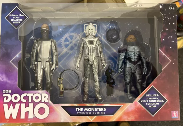 Doctor Who The Monsters Figure Set Cyber Controller Cyberman Sontaran Mint