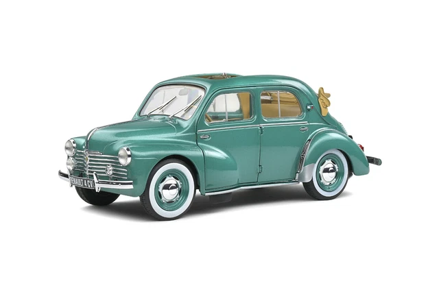 Renault 4CV Convertible Vert Ardennes,echelle 1:18,Solido,neuve 8
