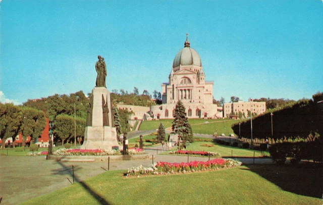 Montreal Quebec Canada, Saint Joseph's Oratory Shrine Gardens, Vintage Postcard
