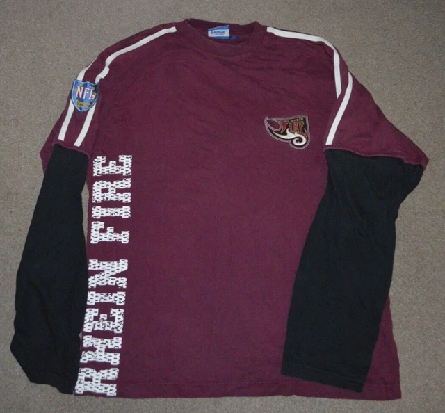 Vtg Rhein Fire NFL Europe Long Sleeve Shirt Football