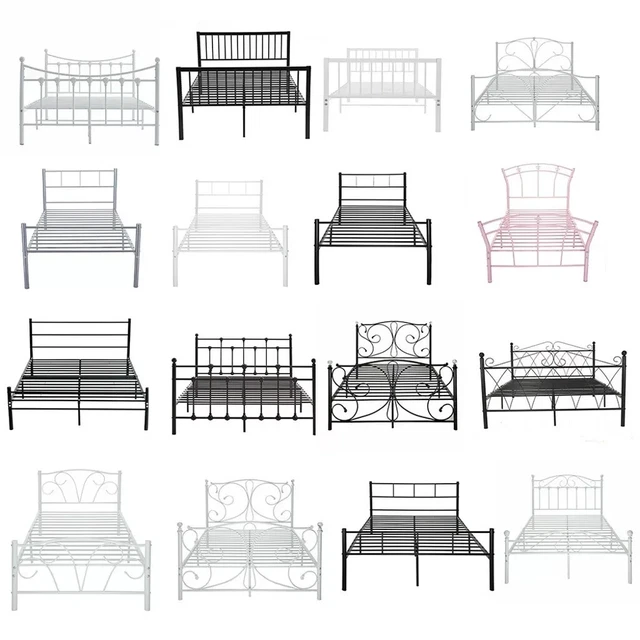 PANANA STRONG SINGLE Double Bed 3ft 4ft 4ft6 Metal Bed Frame Bedroom