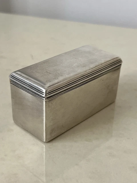 BOÎTE EN ARGENT Massif Vermeil Anglais Box Silver EUR 78,88 - PicClick FR