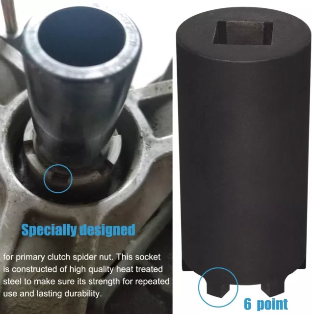 Clutch Spider Nut Socket Tool For 2014-2020 Polaris RZR 1000 XP 4 S EPS