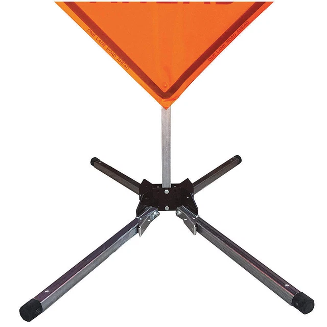 EASTERN METAL SIGNS AND SAFETY 669-C-101-S-KLSH Sign Stand,Steel,15 in Maximum M
