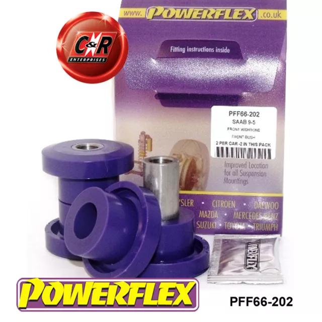 Powerflex Vorn Querlenker Vorne Poly Buchsen für Saab 9-5 98-10 YS3E PFF66-202