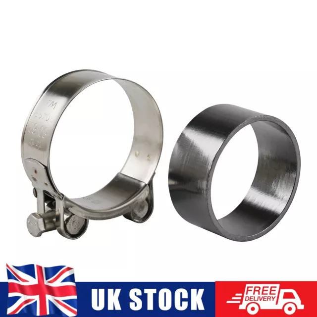 Exhaust Gasket Seal Clamp Collector Steel For Suzuki GSF600 650 1200 1250 Bandit