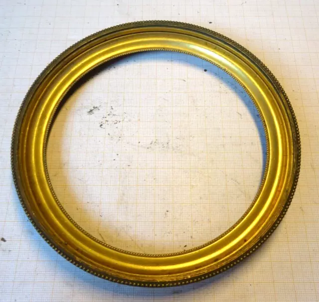 Antike gebrauchte Lünette Bronze für Kaminuhr, Pendule D=15,1/14,1 cm ca.