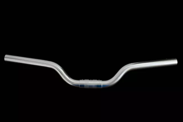 Nitto B220AA Riser Handlebar 25.4mm Clamp 470mm Width In Silver For MTB Fixie