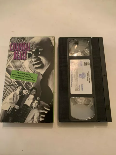 War Of The Colossal Beast Starring Sally Fraser VHS Video Tape