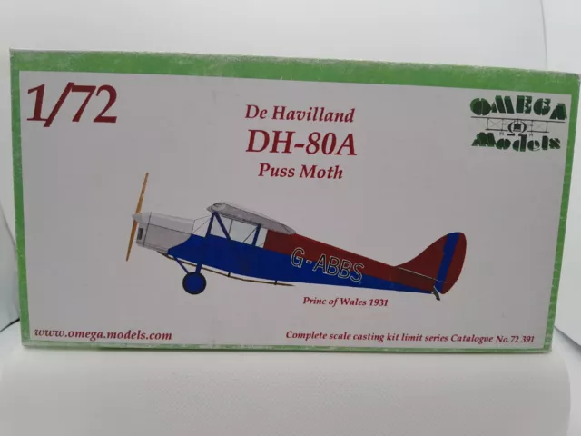 Omega Models De Havilland DH-80A Puss Moth 1/72 Scale