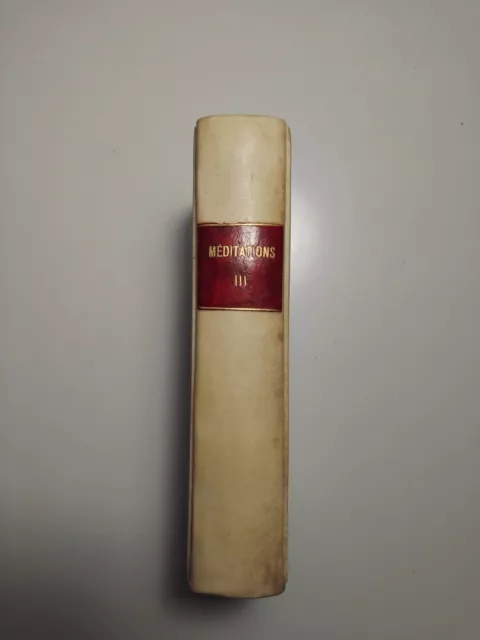 Antico volume MEDITATION vol. III CM. 11.5X17 475 pagine