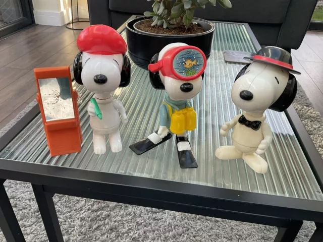 Vintage McDonalds Spielzeug - groß 7 Zoll Snoopy X 3