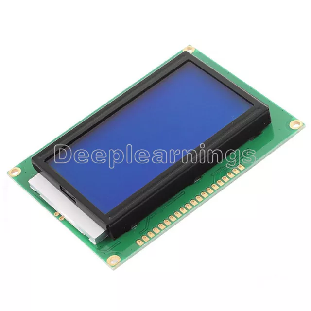 5V 12864 LCD Display Module 128x64 Dots Graphic Matrix LCD Blue Backlight