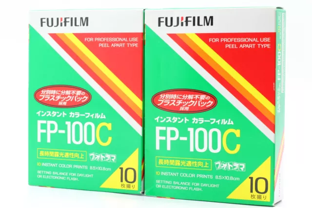 2 Packs [Unused] Fujifilm Fuji FP-100C Instant Color Film Expired 02/2009 JAPAN