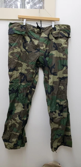 Military Issued Woodland Improved Rainsuit Trousers Military Issued Woodland Improved Rainsuit Trousers