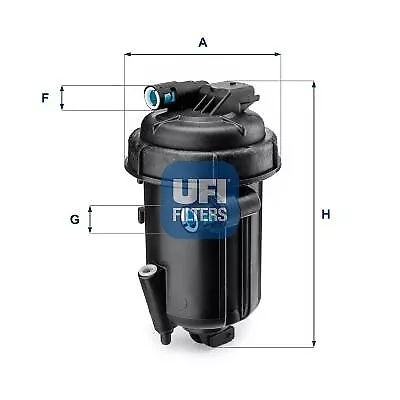 UFI 55.163.00 Kraftstofffilter für CHEVROLET OPEL