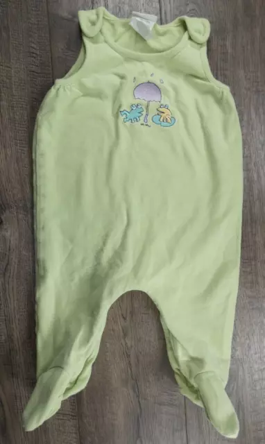 Baby Boy Clothes Vintage Carter's 6-9 Month Green Emu Namae Green Frog Overalls