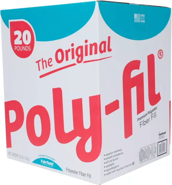 The Original Poly-fil® Premium Polyester Fiber Fill by , 20 Pound Box