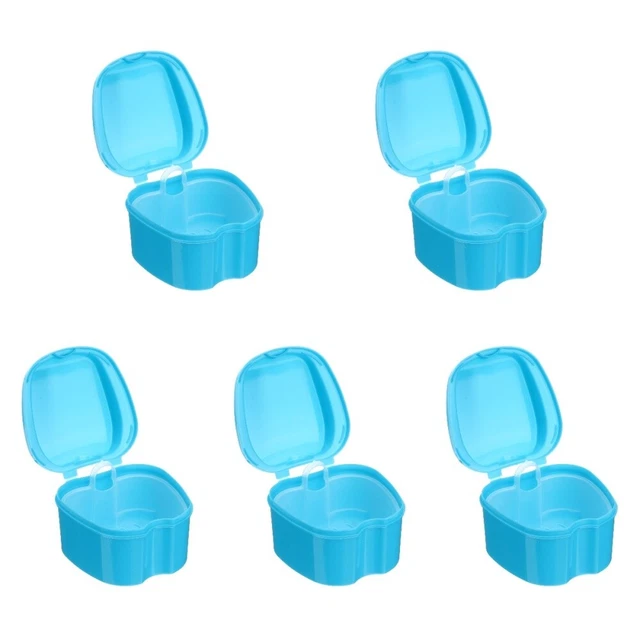 5 pz Denture Box Case Denture Bad Box custodia denti scatola di archiviazione con appeso